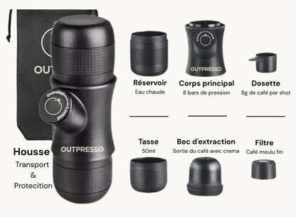 OUTPRESSO | Machine à Espresso Portable avec Thermos offert gratuit